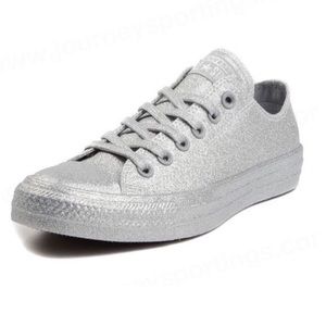 converse silver glitter sneakers